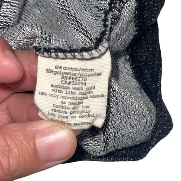 Silence + Noise Heathered Charcoal Grey Moto Style Bomber Jacket - Size Large - Picture 5 of 8